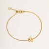 Popular New Products Flower Diamonds Fashion Light Luxury Stainless Steel Bracelet Versatile Simple Stacked Jewelry