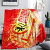 Union Berlin Logo Aufgedruckte Flanelldecke, weicher Überwurf für Schlafzimmer Sofa, waschbar, Fanartikel, tolles Geschenk.
