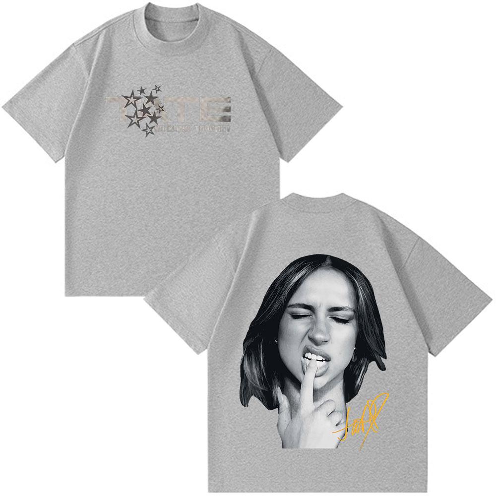 Tate Mcrae Album So Close To What Miss Possessive 2025 Welttour T-Shirts Männer Frauen Kurzarm T-Shirts Freizeit-T-Shirt