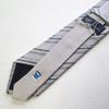 [Shikisai No Mise] A Cute Character Necktie Featuring the Hokuriku Shinkansen (train Design) (side Gray)