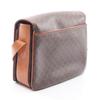 Used CELINE Macadam Shoulder Bag PVC Coated Canvas Leather Brown Used Women
