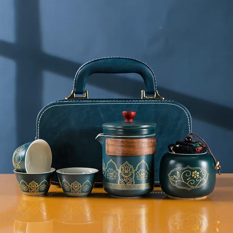 Portable Ceramic Travel Tea Set