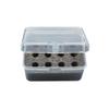 Multi Purpose 2A Battery Organiser Box With Visible Compartments 12-Cell Design Moisture Resistant PP Structure