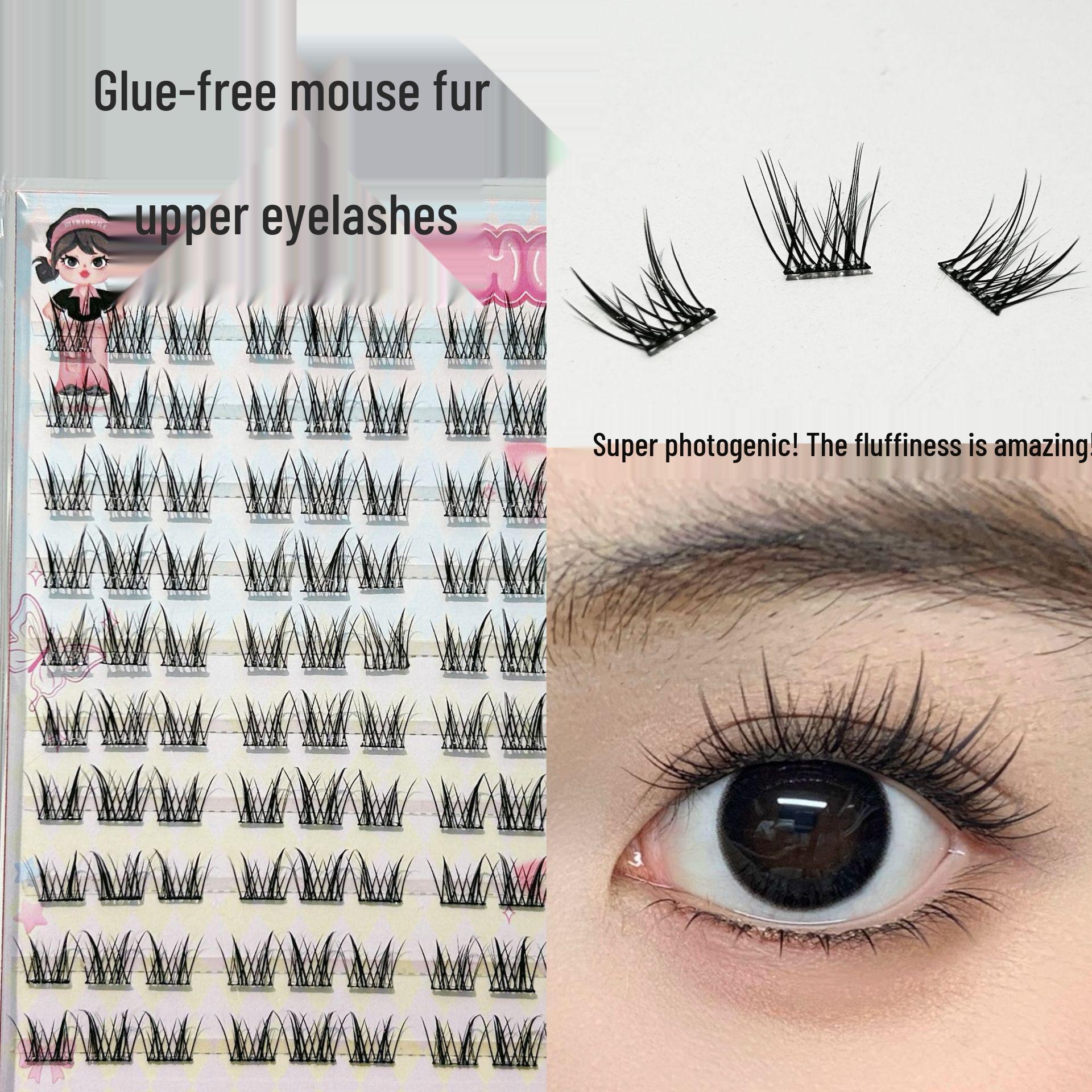 

Honey Box Glue-Free Large Capacity Fluffy False Eyelashes - Dense, Curled, Photogenic, Daily Wear