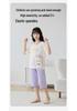 Girls' Summer Cotton Pajama Set - Short Sleeve, Lightweight, for Middle and Big Children, 2024 New Style