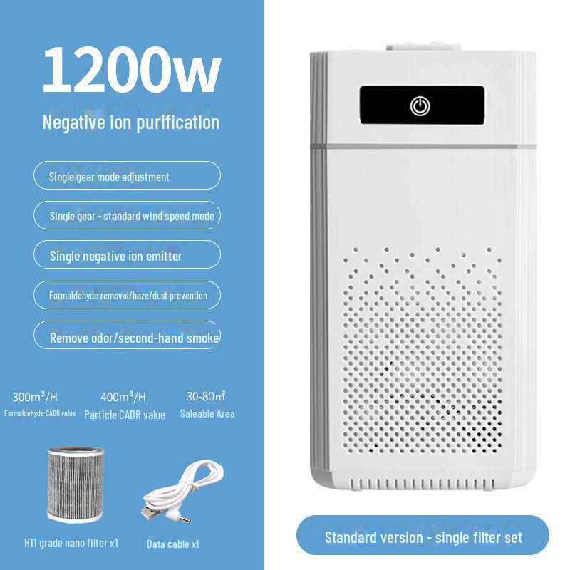 USB luftrenser: Hjemme-/kontorsterilisator for deodorisering og fjerning av formaldehyd