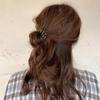 10P SET of matte color spring telephone cord hair ties without marks