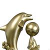 Dolphin Figurine Decorative Statue Art Crafts Creative Tabletop Ornament Sea Animal Sculpture for