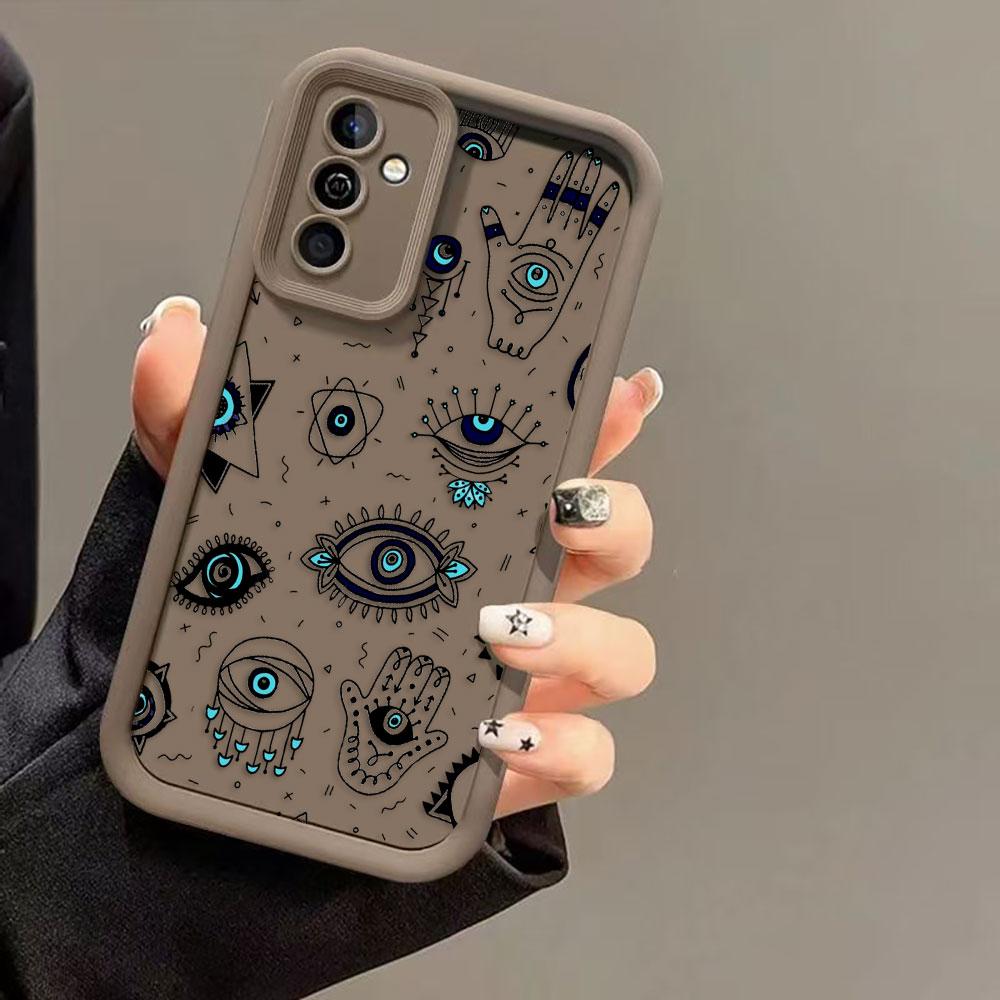 Blue Evil Eye Print Lucky Eye Cover Phone Case For Oneplus 8T 9R 10R 11 12 13 13T 15 NORD ACE CE 2 3 4 5 6 LITE Case DIY Shell