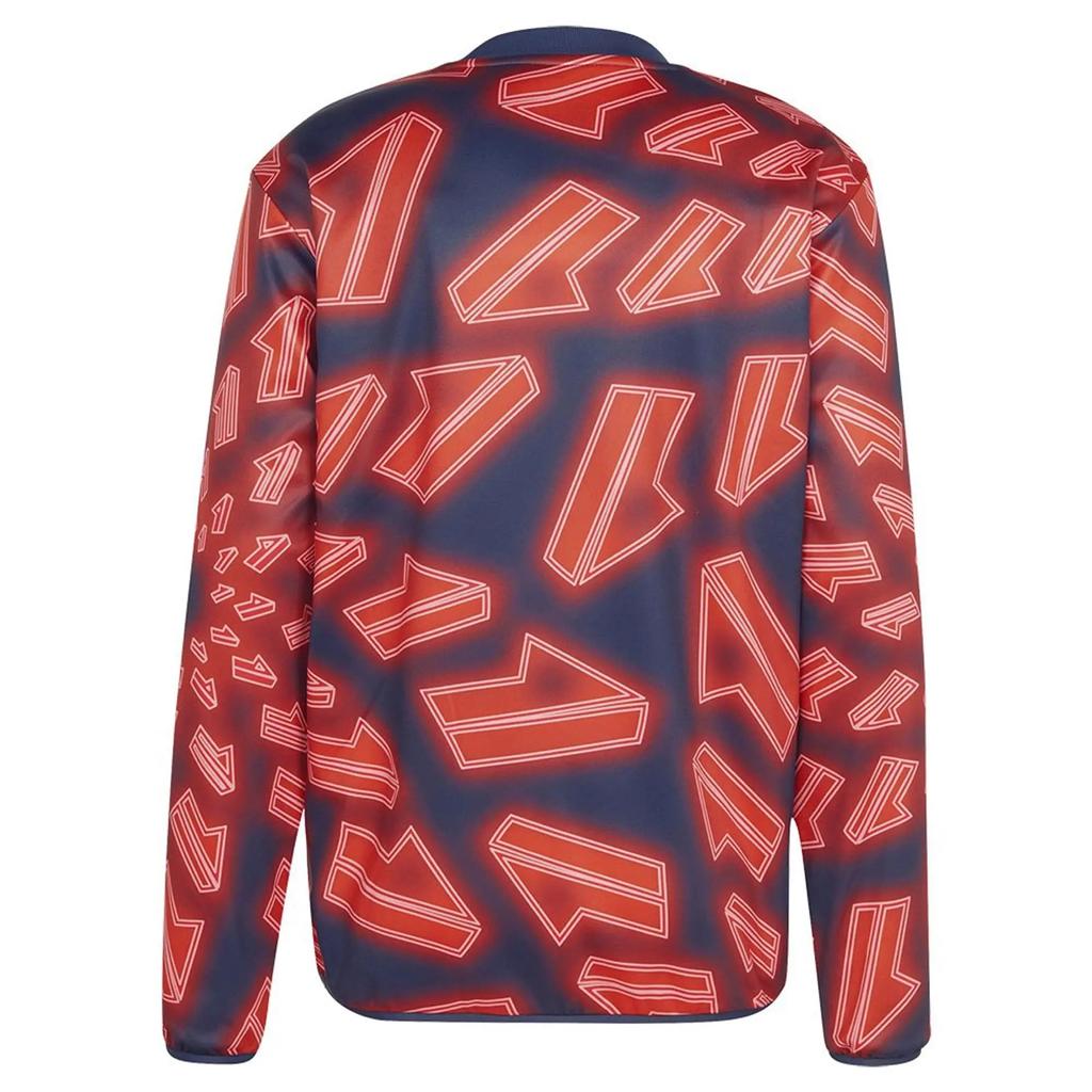 Adidas Juventus 2023-24 Training Warm Long Sleeve Football Shirt Men Tops Red IW0464