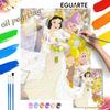 Disney Snow White Oil Painting Kit Canvas DIY Home Decor Gift for Adult Hobbyists