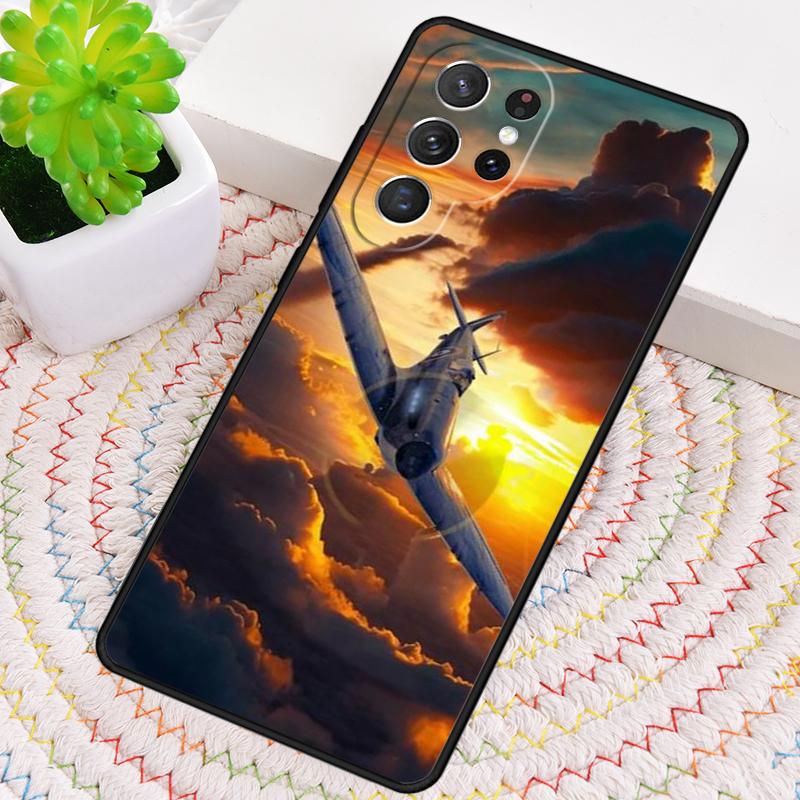 Fighter Plane In The Sky Phone Case for Samsung Galaxy Note 10 Pro S26 Ultra S23 S24 FE S25 S21 S22 PLUS Shockproof Cove