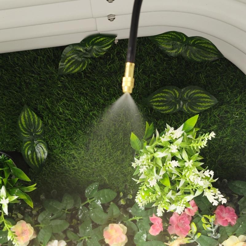 Automatic Garden Watering Equipment Multiple Angled Sprayed 360 Coverage Corrosion Resistant Easy Connection Hose System