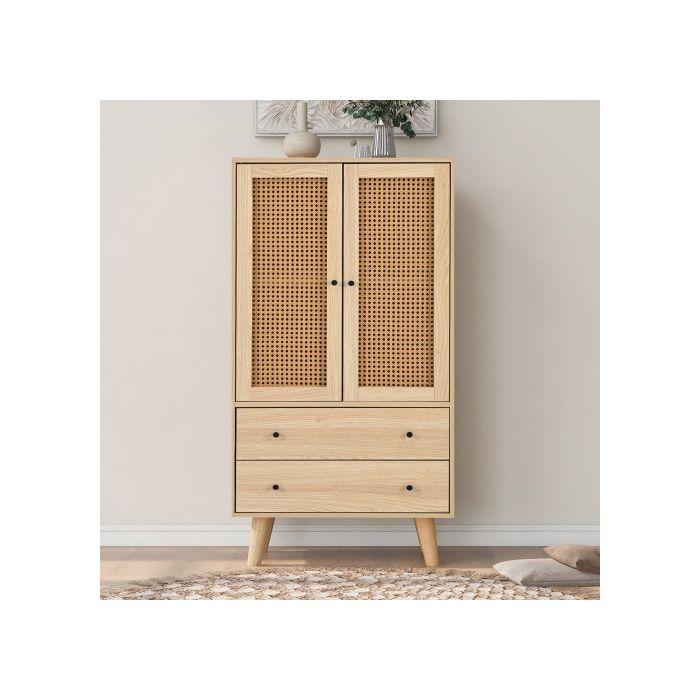 Buffet - MUVOE - Salle À Manger - Largeur 60 Cm - Auto-assemblage - Beige