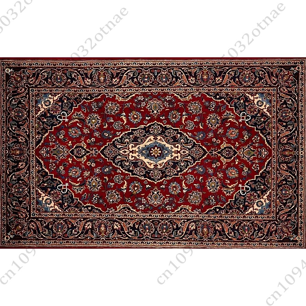 Persian Carpet Floral Pattern Flag Tapestry Funny Banner For College Dorm Room Bedroom Outdoor Living Room Wall Art Decor Party