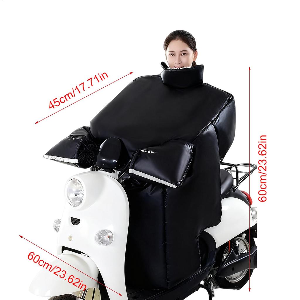 Roller Beinabdeckung Wasserdicht Dicke Steppung Plüschfutter Motorrad Winter Beinabdeckung Mit Handschuhen Für Damen Roller Winter Outdoor