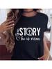 True Story He Is Risen Jesus Letter Printed T Shirt Unisex Summer Fashion Short Sleeve Tshirt Femme Whitepink Casual Tshirt