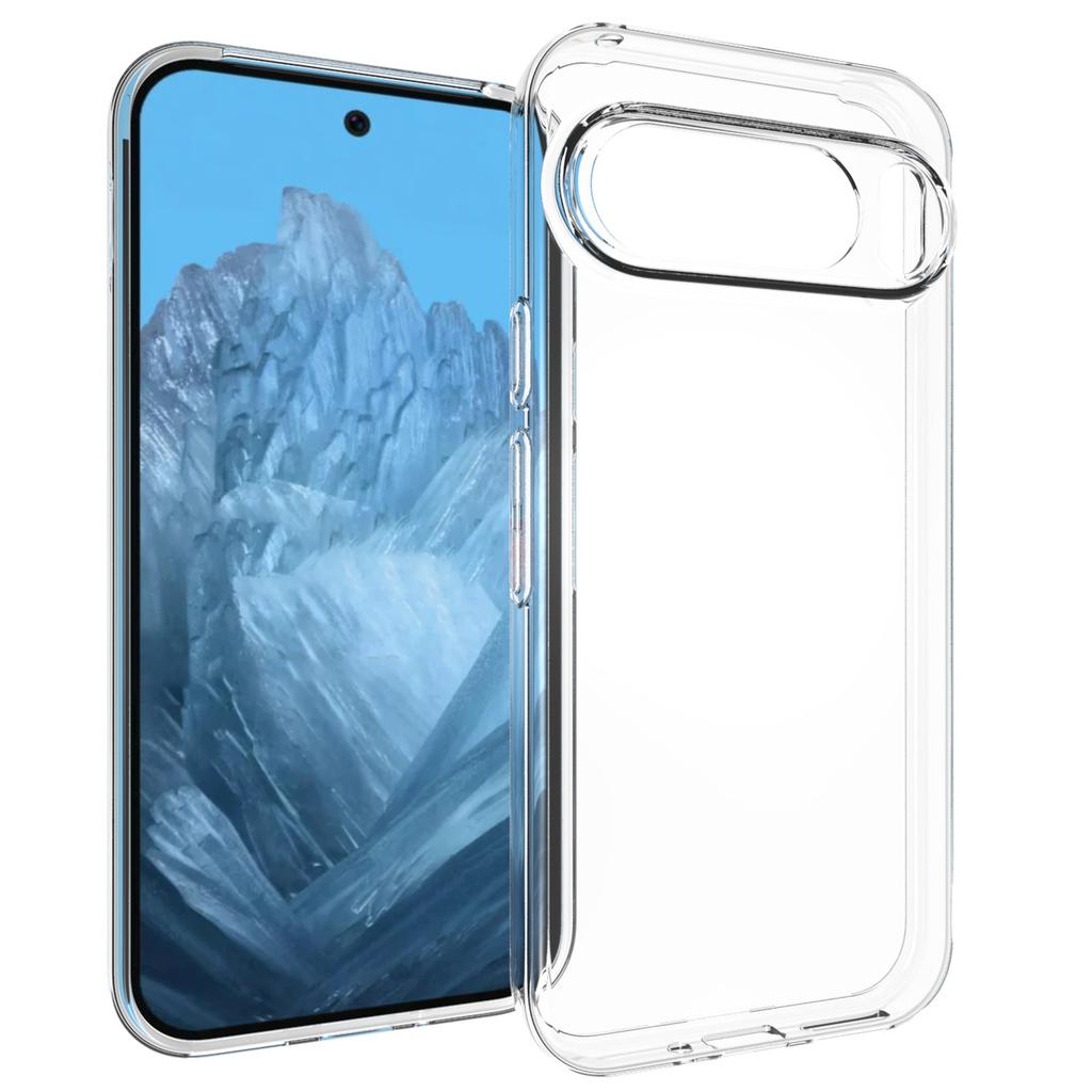 For Google Pixel 9/Pixel 9 Pro Clear Phone Case Soft TPU Back Cover Watermark-Free