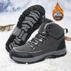 Winter High-Top Men Hiking Boots Outdoor Shoes Lace-Up Non-slip Sneakers Waterproof Trekking Boots Men's Suede Warm Snow Boots