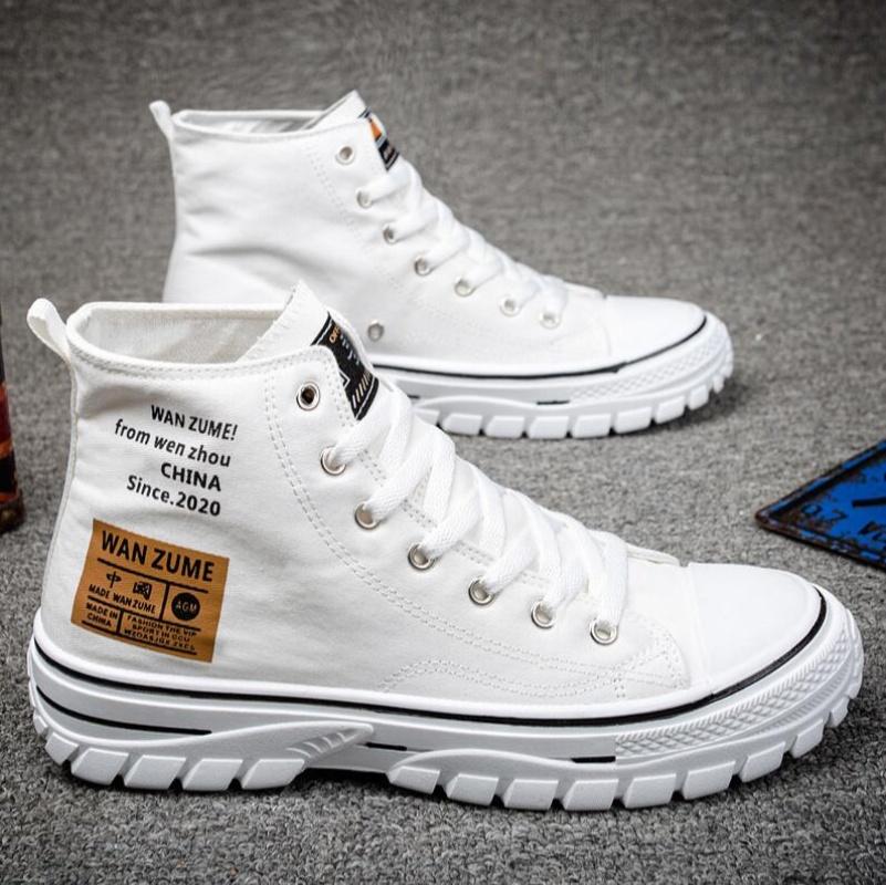 Men Summer Spring Autumn Casual Sports Sneakers Breathable Comfortable Vulcanized Fashion High Top Classic Canvas Platform Shoes Sport Korean
