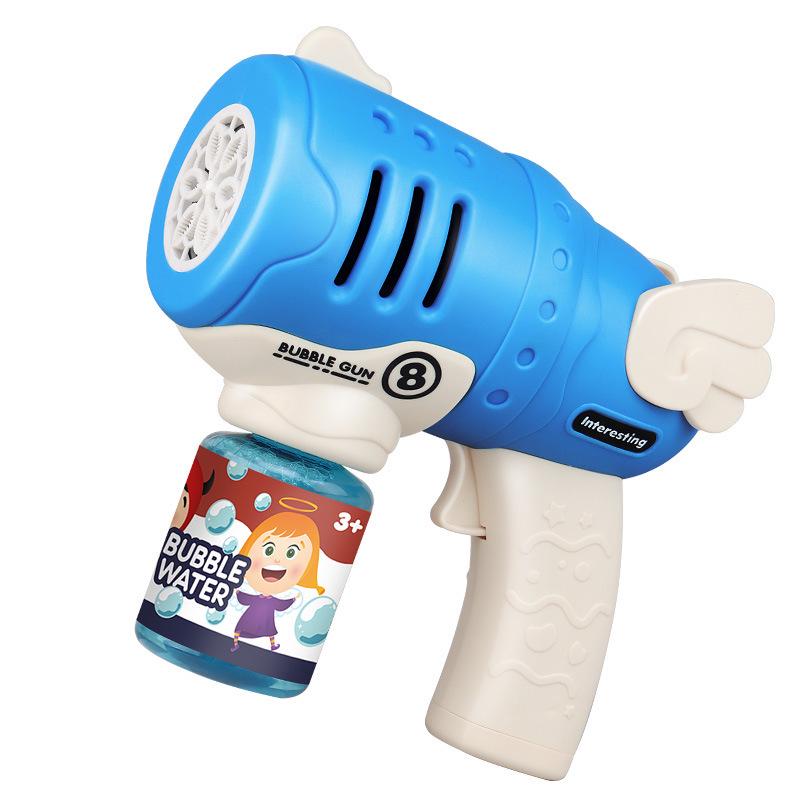 Electric Gatling Bubble Gun Toy - Automatic Bubble Blower with Camera for Kids