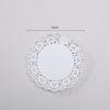 100PCS Flower Bottom Baking Paper Disposable Round Food Paper Oil-absorbing Paper Cake Pizza Snacks Paper Plates for Cooking