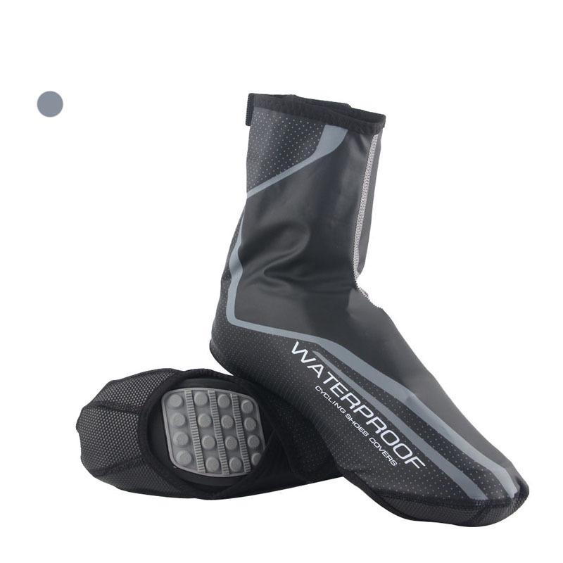 Windproof Waterproof Winter Cycling Shoe Covers - Warm PU Fabric