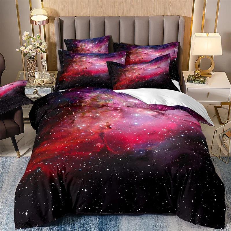 Milky Way Bedding Sets for Boys, Galaxy Duvet Cover Set, Queen Bedspread, Comforter Cover,Playstation Designs, Bed Set for Teen