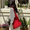 Knitted Bag Fashionable Woven Bag Versatile Commuting Large-capacity Single-shoulder Tote Bag