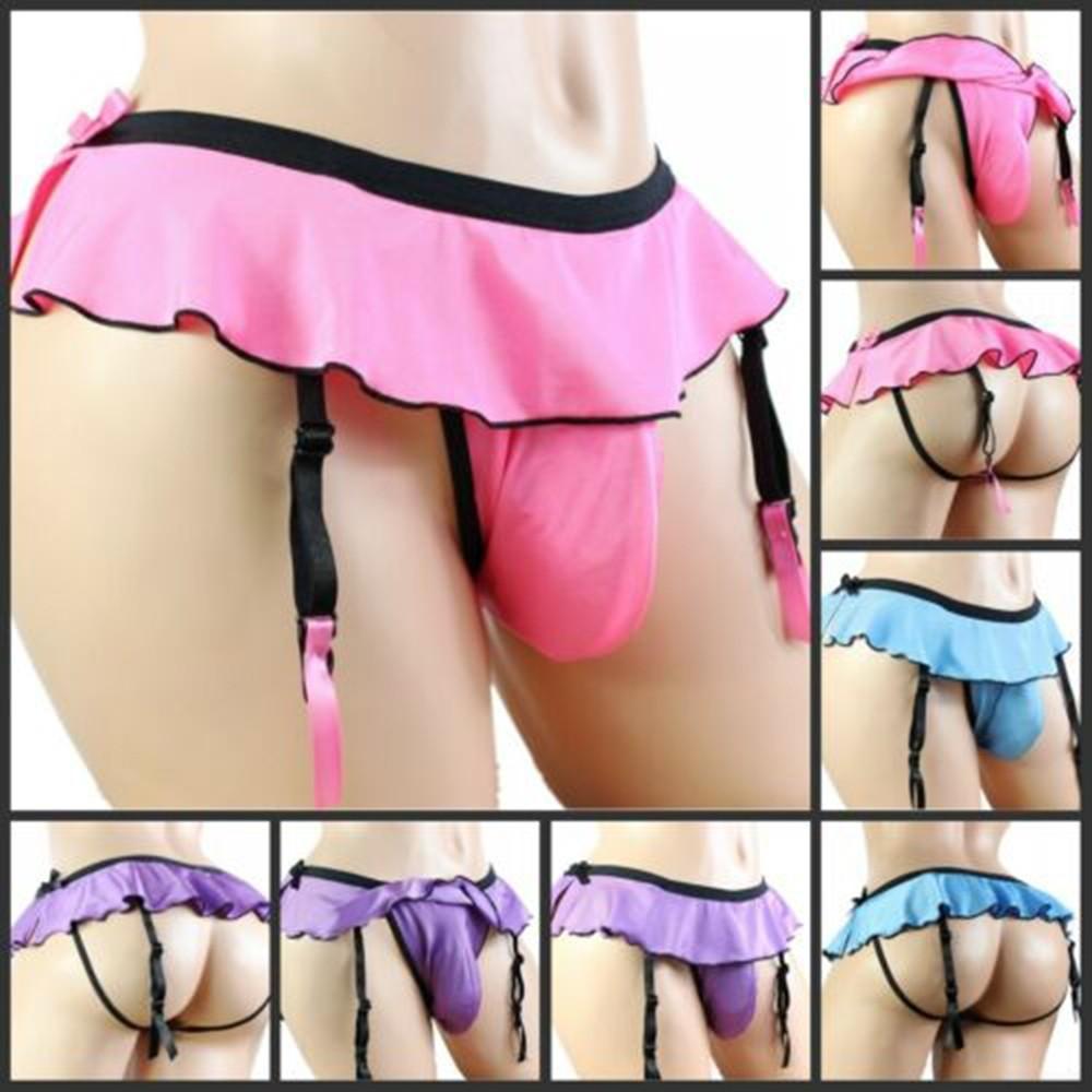 Bikiny Kalhotky Šortky Clip Sissy Clubwear Crossdress sukně