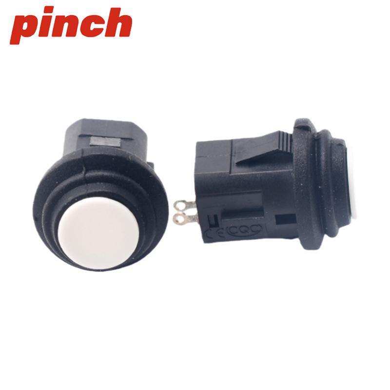 14MM Round Waterproof Snap-in Switch, 2-Pin, Normally Open, Self-Reset, Self-Locking Button
