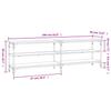 TV Stand in Sonoma Oak Finish 160 x 30 x 50 cm Engineered Wood
