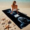 Personalized Name Football Helmet Stylish Digital Printing Beach Towel Quick‑Drying Absorbent Blanket for Beach Pool Gym Travel