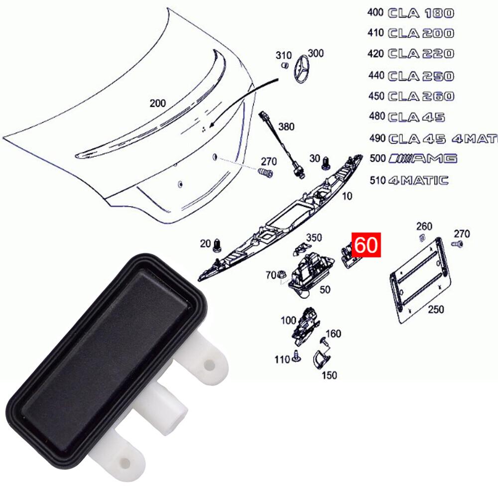 Rear Tailgate Boot Release Switch for Mercedes-Benz W221 W222 S-Class 2006-