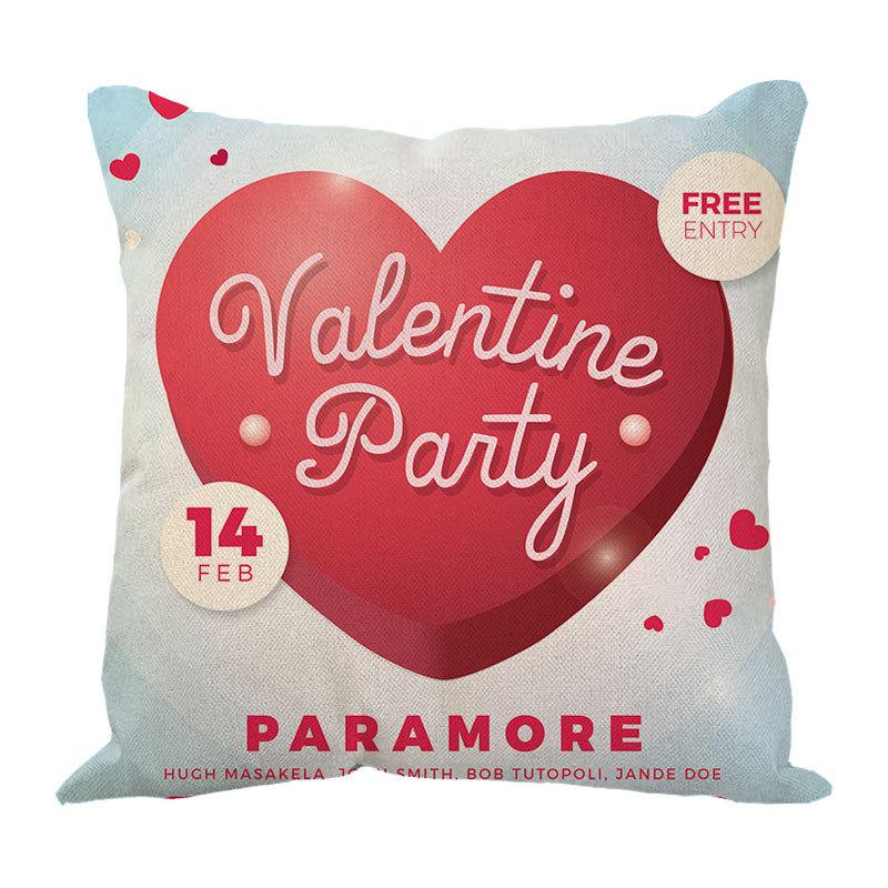 New Valentine'S Day Love Letter Pattern Pillow Cover Sofa Pillow Cover Premium Durable Quality Useful Practical