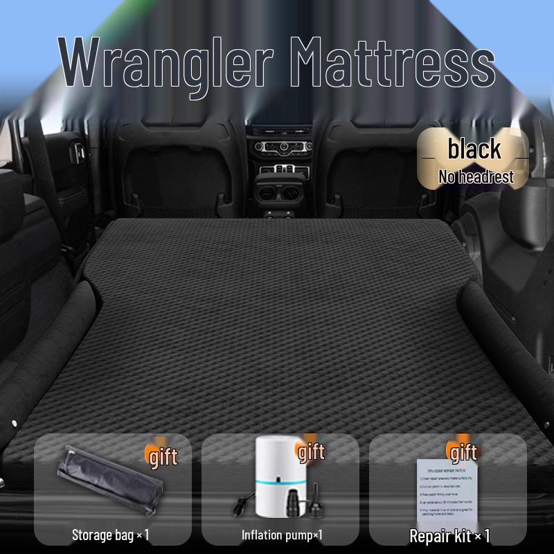 Nadmuchiwany materac samochodowy do Jeepa Wranglera: Nadmuchiwany materac do spania do bagażnika i na tylne siedzenie