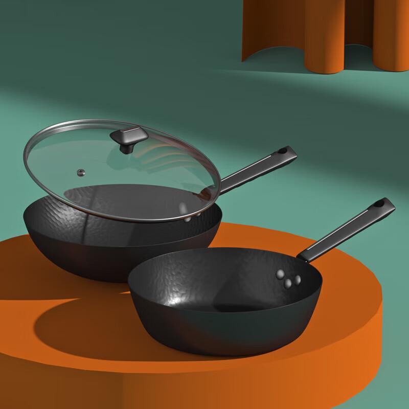 DStt Good Time Hammered Stainless Steel 2-Piece Cookware Set