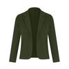 Fashion Women Solid Color Casual Suit Temperament Button Long-sleeved Jacket