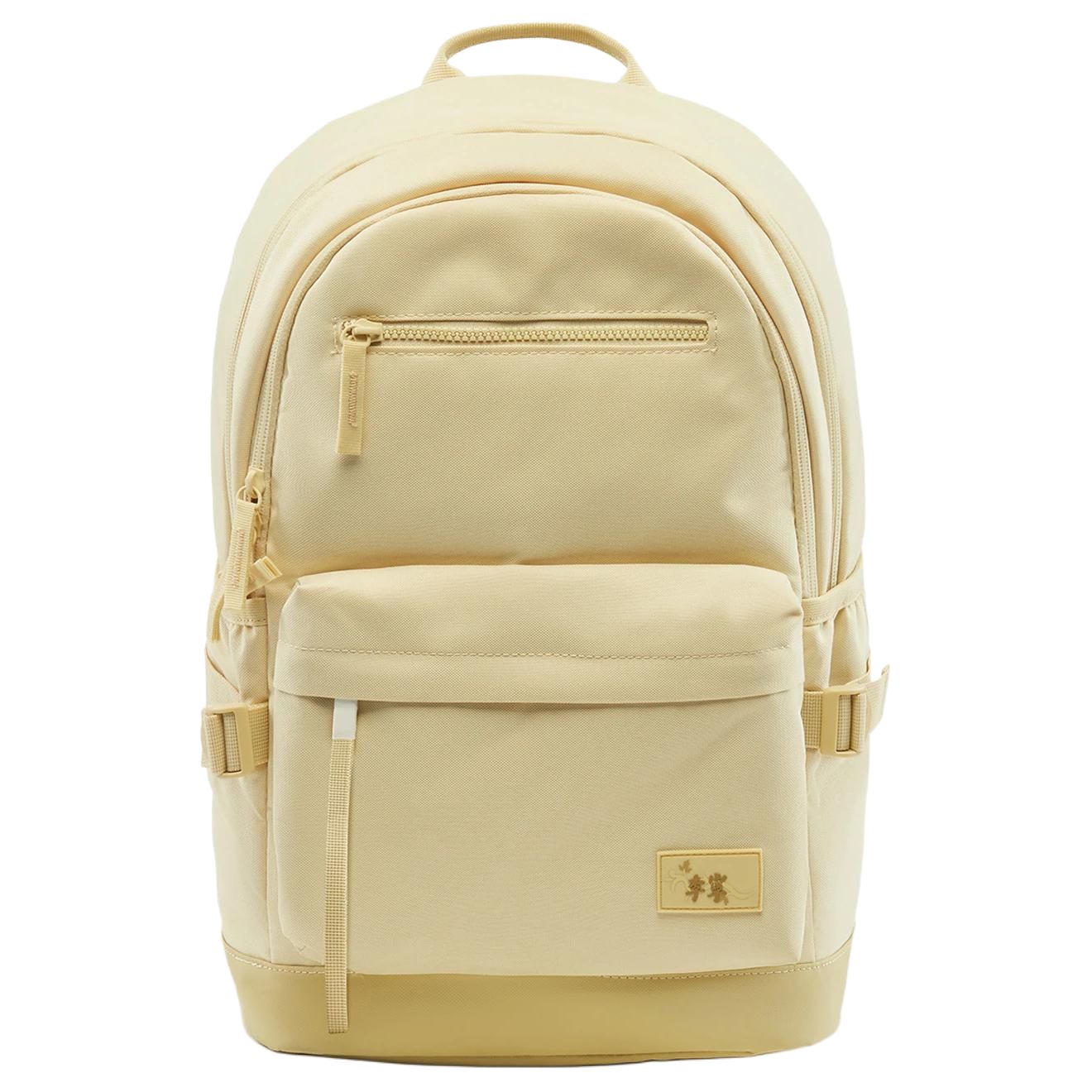 Li-Ning Fashion Pattern Printed Large Capacity Polyester Backpack Unisex Backpack Lotus-Yellow ABSU099-2 Lotus Yellow