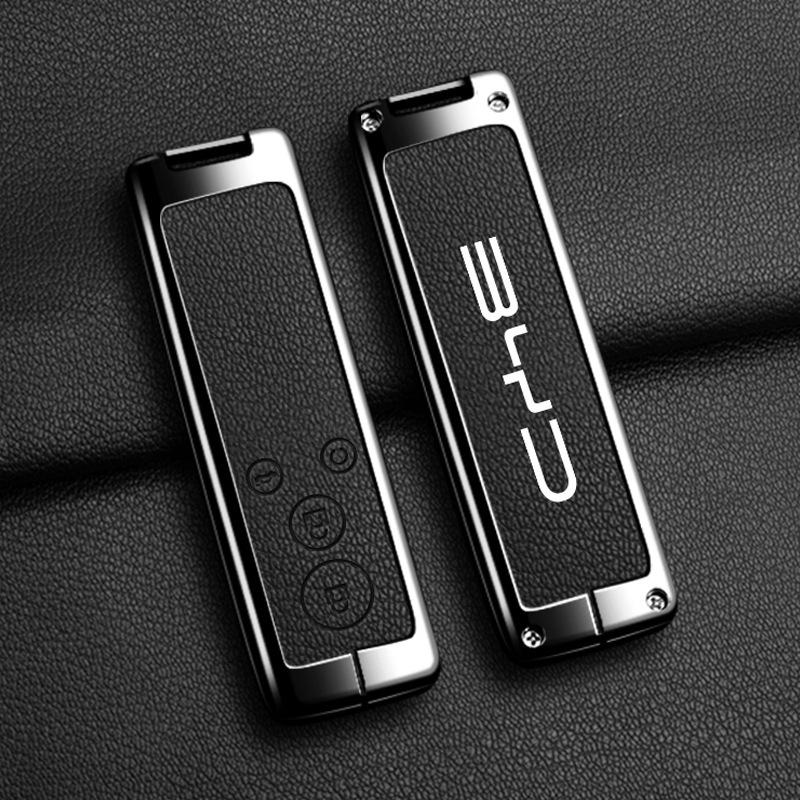 

BYD Surui G5 Key Case: Metal Leather Shell & Buckle Cover With Packaging Box