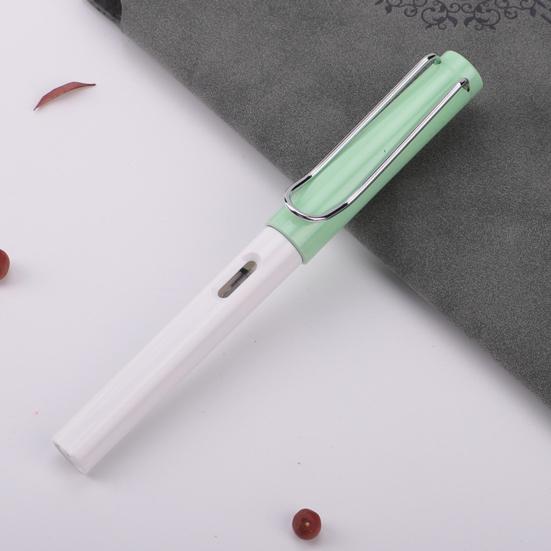 Penne stilografiche da 0,38 mm Penne da scrittura lisce con pennino EF in plastica cava creativa per la scuola
