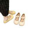 Mary Jane women's shoes soft leather 2025 spring and autumn versatile flat-soled single shoes late evening breeze gentle shoes soft-soled comfortable