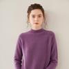 Women's Wool Sweater: 2025 Slim-Fit Half-High Collar Knit Base Layer for Autumn/Winter