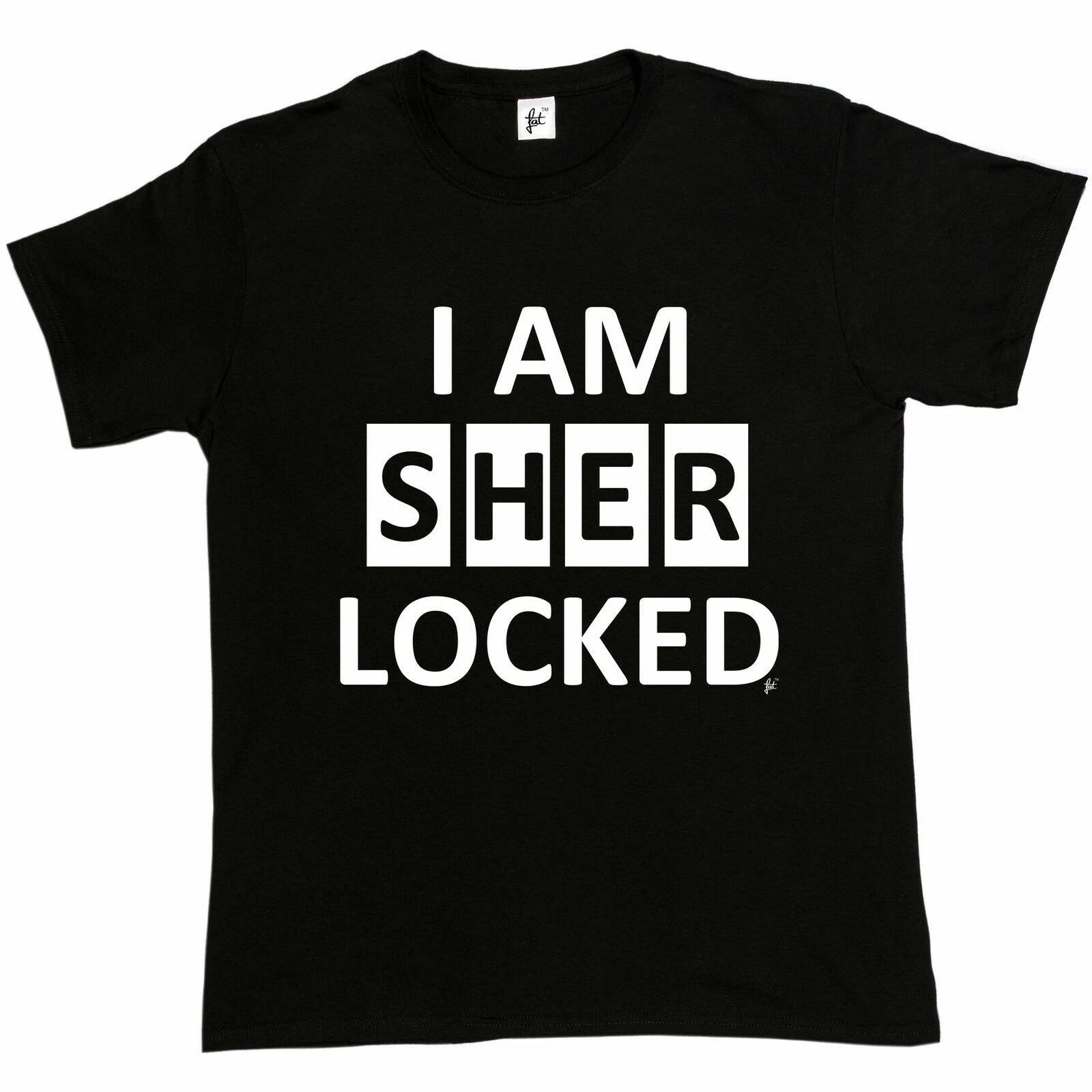 I Am Sherlocked Funny Geek Nerd Sherlock Holmes Mens T-Shirt L