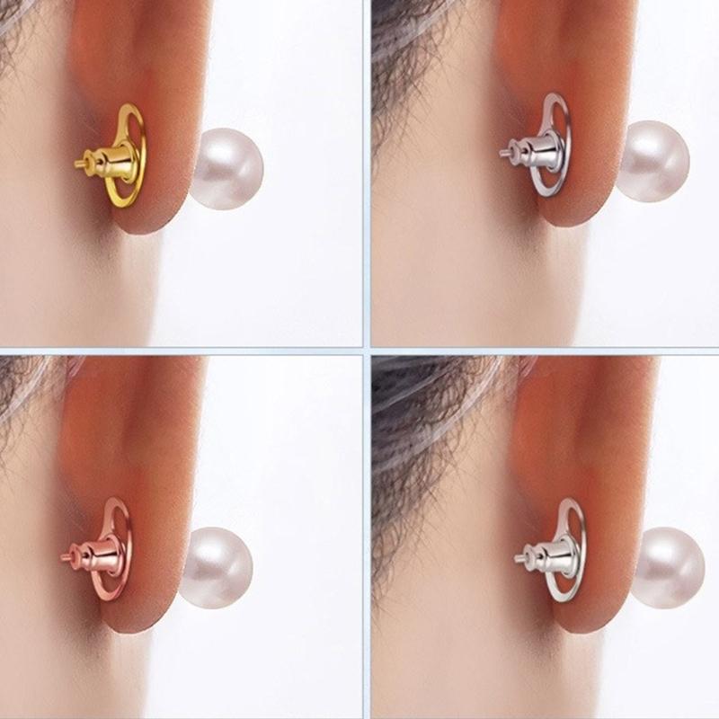 Secure Earring Lifters 6pcs Comfortable Backings for Large Fashion Earrings Jewelry Accessory In Assorted Color