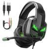 Słuchawki do gier Headset Gamer 3,5 mm przewodowe do komputerów PC/Xbox/PS4/PS5 z mikrofonem z redukcją szumów, słuchawki nauszne do komputera