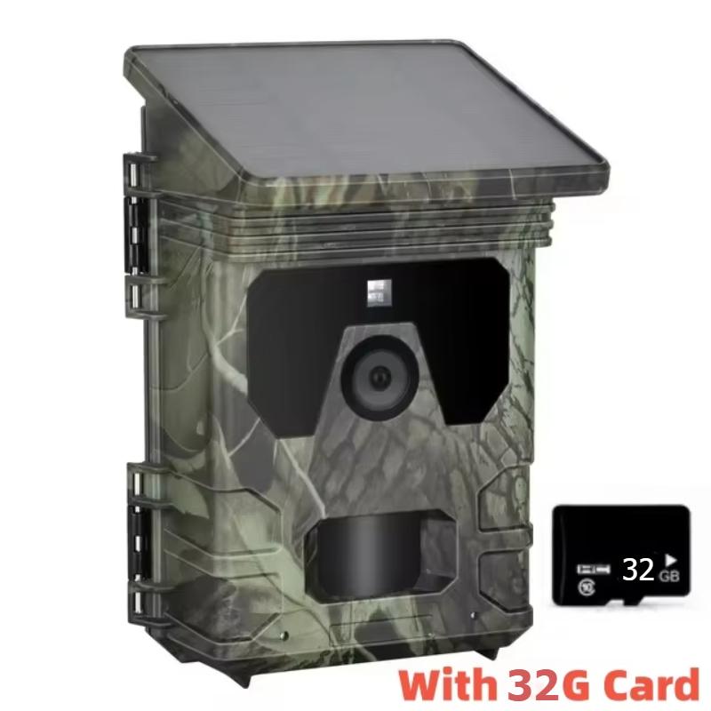 LS VISION Solar Wildlife 50MP 4K Video Trail Camera Night Vision 0.3s Motion Activated Waterproof Garden Camera Outdoor Hunting Monitoring