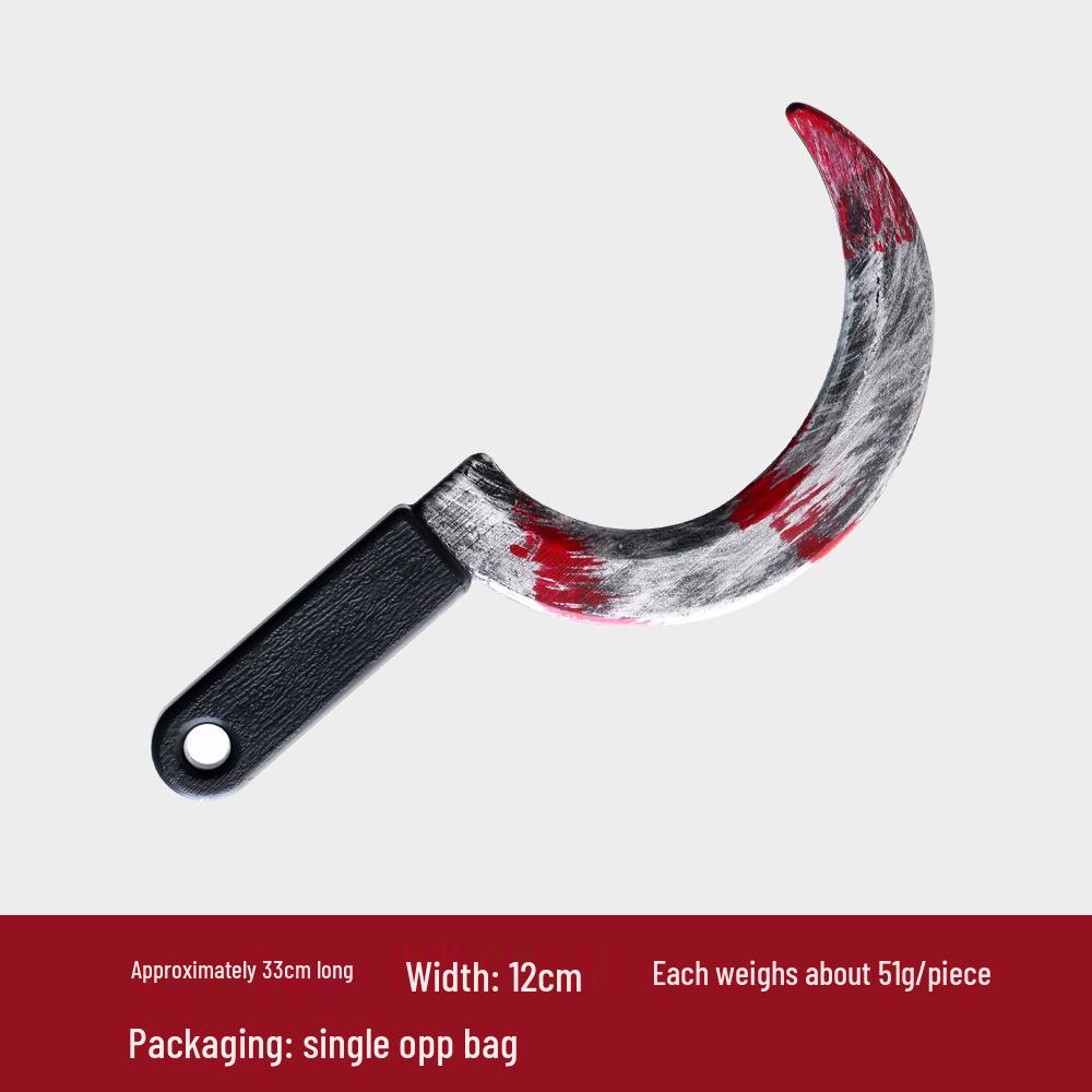 Halloween Simulated Blood Kitchen Knife Prank Prop - Ghost Festival Decoration