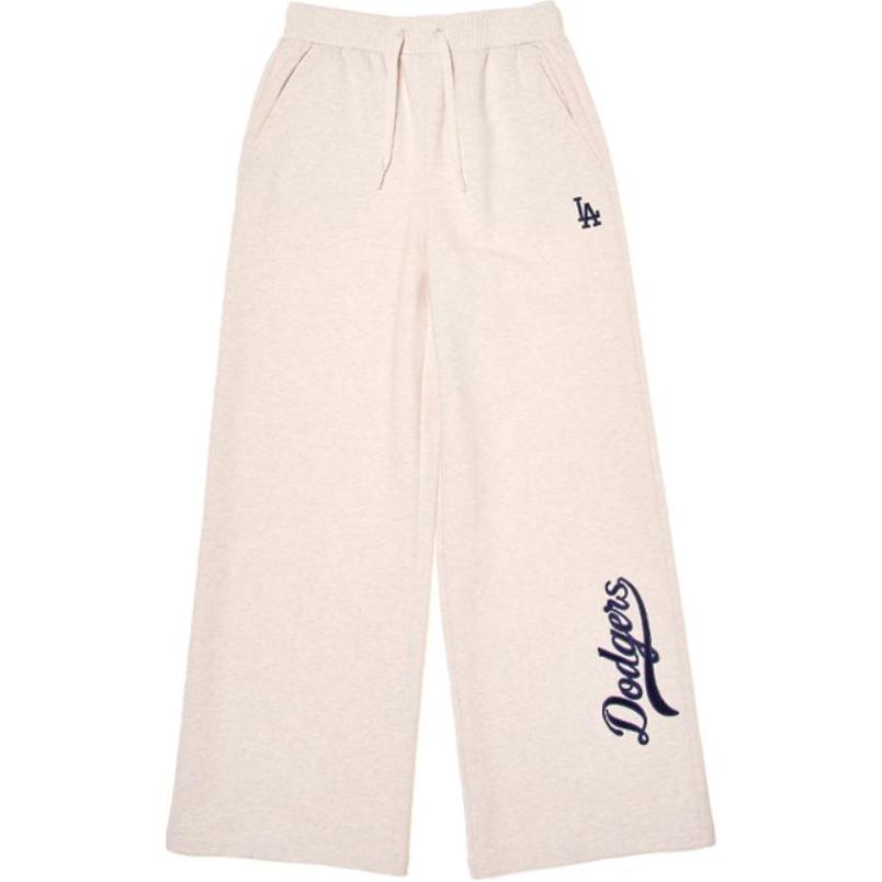 New MLB Los Angeles Dodgers Casual Pants Women's Ecru 3FPTV0144-07OTS