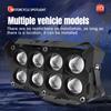 High Power Auxiliary Off-road 8 Lens Spotlight Working Fog Lights 200W Projector Headlight Additional Electric Driving Spot Lamp For Trucks SUV